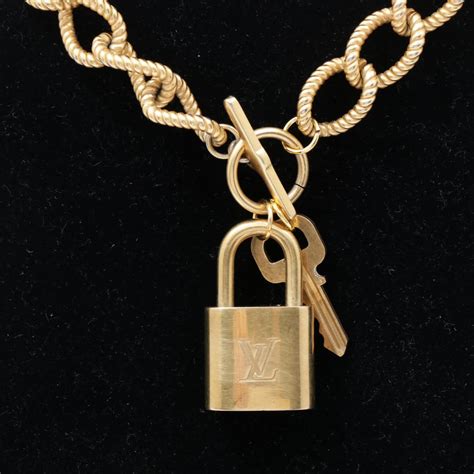 louis vuitton lock and key necklace|Louis Vuitton lock necklace asos.